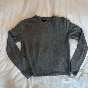 BLEUSALT Gray sparkle Knit crew neck Sweater size small